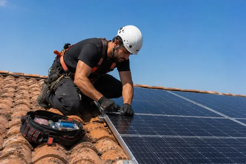 Maintenance et monitoring de panneaux solaires au Tourne