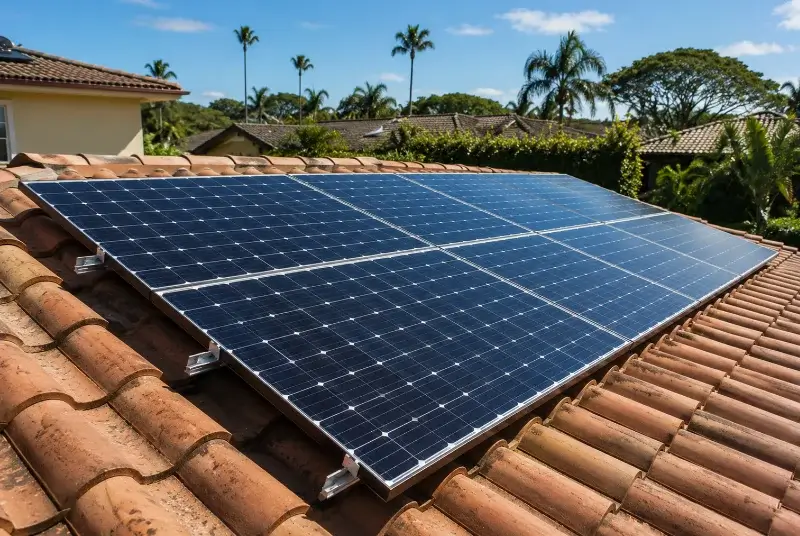 Installation de panneaux solaires au Tourne